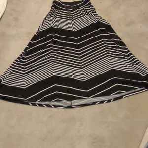 Long skirt, fun pattern